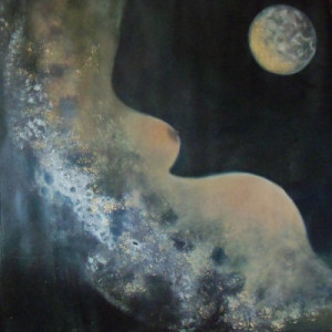 Luna - olio su tela (100 x 100 cm)