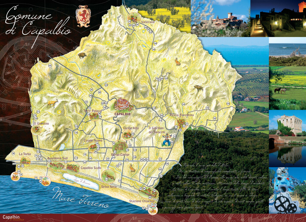 Mappa del Comune di Capalbio